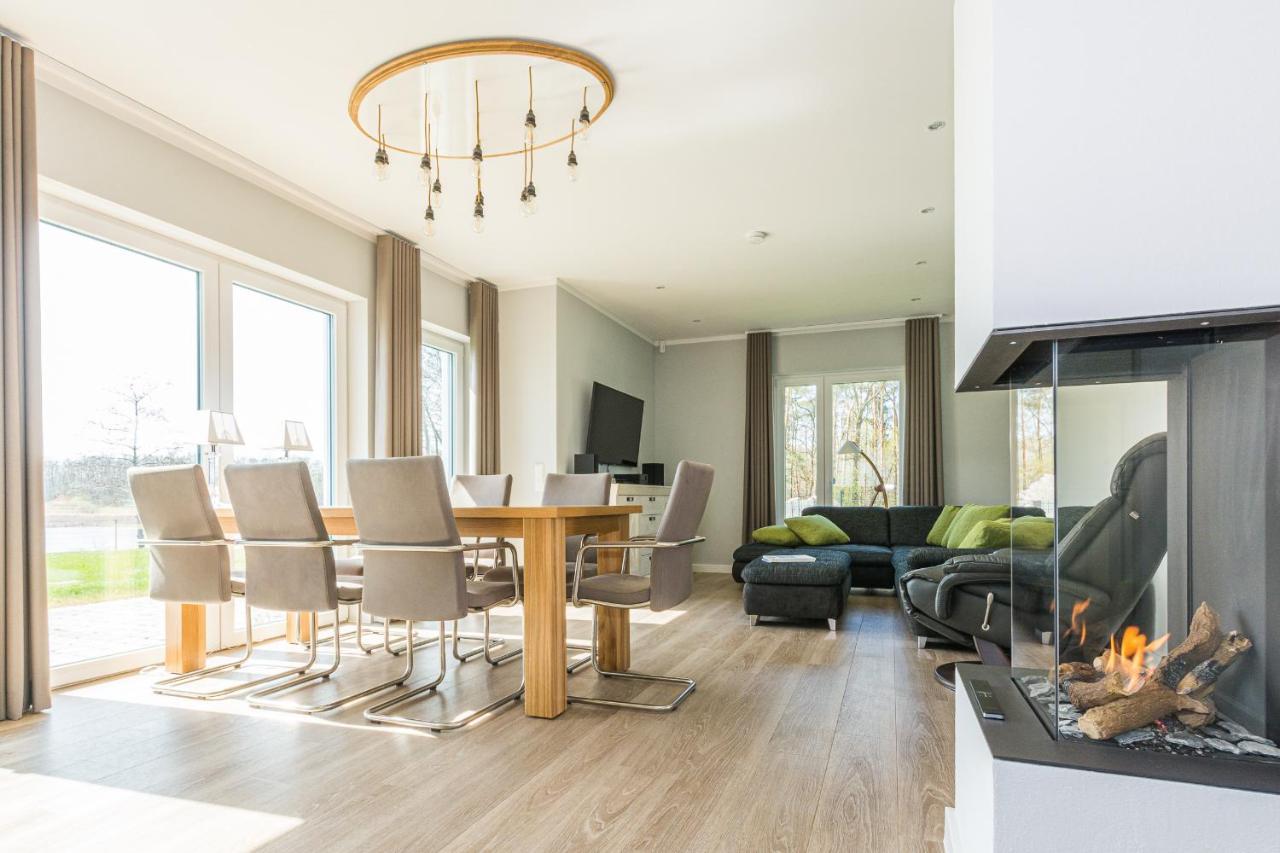 Luxus-See-Domizil Mit Sauna, Kamin Und Boot-130 Qm Fuer 6 Personen Краков-ам-Зе Екстер'єр фото